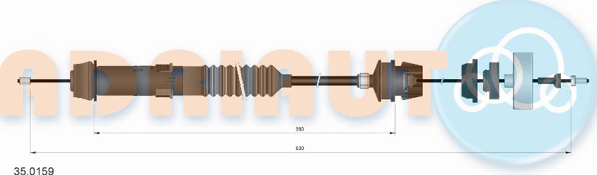 Adriauto 35.0159 - Clutch Cable autospares.lv