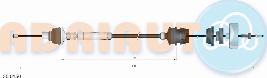 Adriauto 35.0150 - Clutch Cable autospares.lv