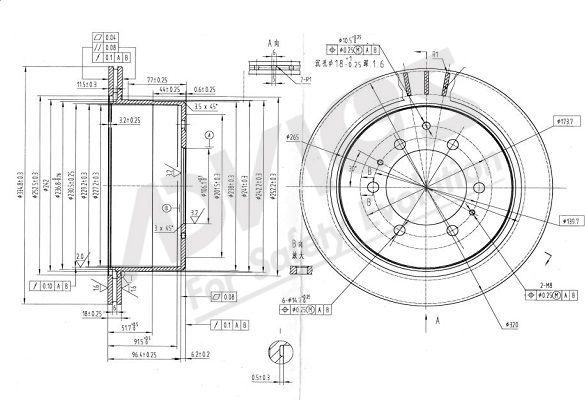 Advics A6R421B - Brake Disc autospares.lv