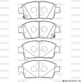 Advics SN686P - Brake Pad Set, disc brake autospares.lv