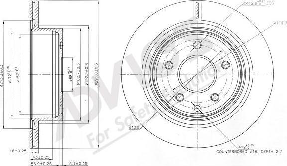 Advics B6R107B - Brake Disc autospares.lv