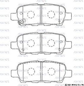 Advics SN505P - Brake Pad Set, disc brake autospares.lv