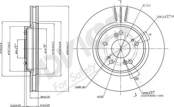 Advics C6F181B - Brake Disc autospares.lv