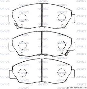 Advics C1N035 - Brake Pad Set, disc brake autospares.lv