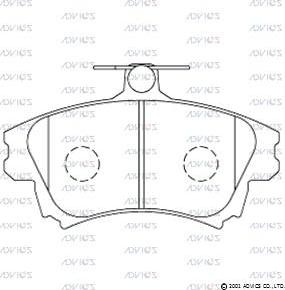 ATE 602619 - Brake Pad Set, disc brake autospares.lv