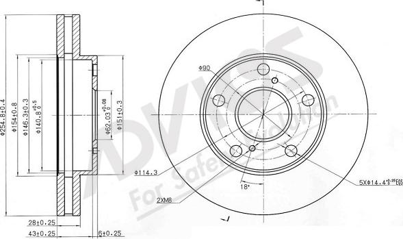 ADVICS-SEA A6F442 - Brake Disc autospares.lv