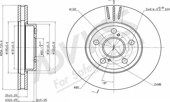 ADVICS-SEA A6F409 - Brake Disc autospares.lv