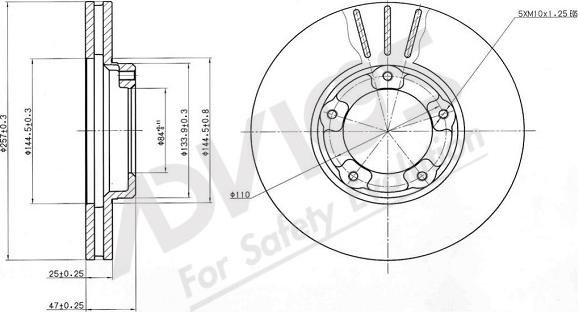 ADVICS-SEA A6F403 - Brake Disc autospares.lv