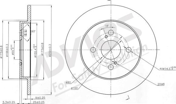 ADVICS-SEA A6R244 - Brake Disc autospares.lv