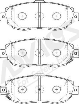 ADVICS-SEA A1N056Y - Brake Pad Set, disc brake autospares.lv