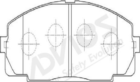 ADVICS-SEA A1N050Y - Brake Pad Set, disc brake autospares.lv