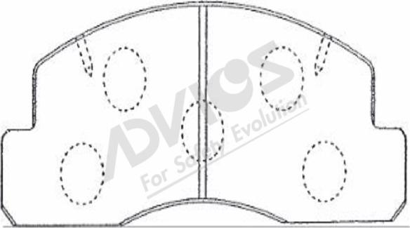 ADVICS-SEA A1N061 - Brake Pad Set, disc brake autospares.lv