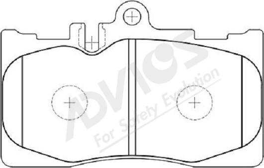 ADVICS-SEA A1N009Y - Brake Pad Set, disc brake autospares.lv