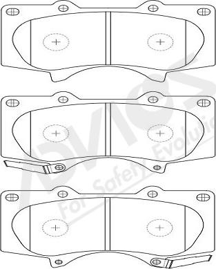 ADVICS-SEA A1N011Y - Brake Pad Set, disc brake autospares.lv