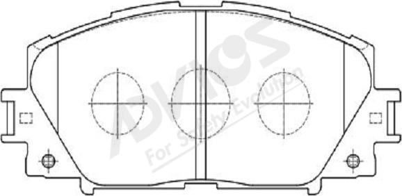 ADVICS-SEA A1N192Y - Brake Pad Set, disc brake autospares.lv