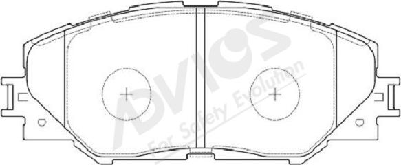 ADVICS-SEA A1N129Y - Brake Pad Set, disc brake autospares.lv