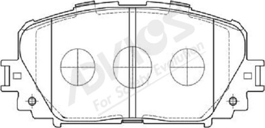 ADVICS-SEA A1N123Y - Brake Pad Set, disc brake autospares.lv