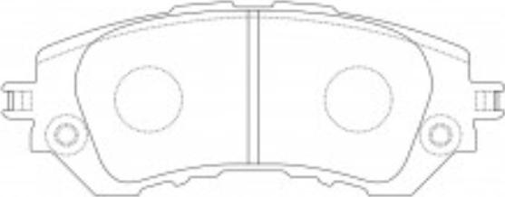 ADVICS-SEA A1N254 - Brake Pad Set, disc brake autospares.lv