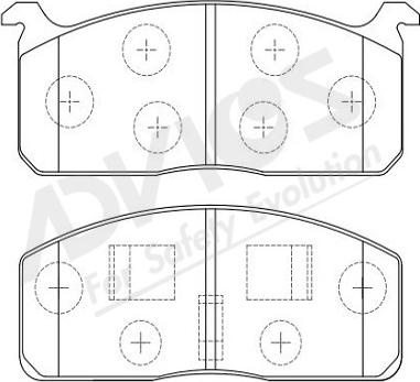 ADVICS-SEA A1N269Y - Brake Pad Set, disc brake autospares.lv