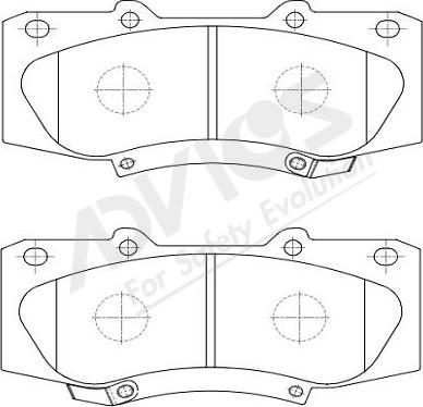 OSSCA 18739 - Brake Pad Set, disc brake autospares.lv
