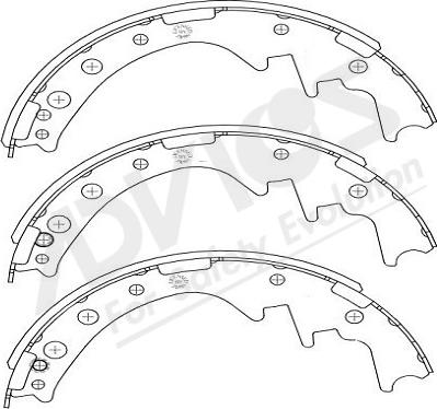 ADVICS-SEA A8N008Y - Brake Shoe Set autospares.lv