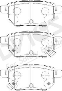 ADVICS-SEA A2N196Y - Brake Pad Set, disc brake autospares.lv