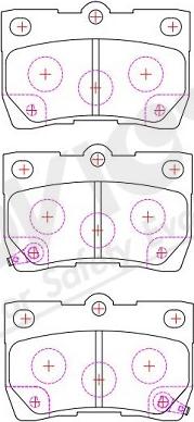 ADVICS-SEA A2N118Y - Brake Pad Set, disc brake autospares.lv