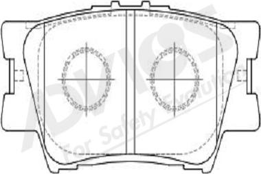 ADVICS-SEA A2N130Y - Brake Pad Set, disc brake autospares.lv