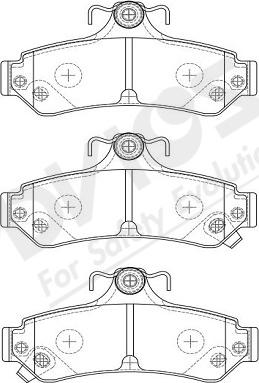 ADVICS-SEA A2N254Y - Brake Pad Set, disc brake autospares.lv