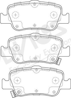 ADVICS-SEA A2N224Y - Brake Pad Set, disc brake autospares.lv