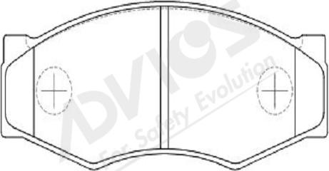 ADVICS-SEA B1N003Y - Brake Pad Set, disc brake autospares.lv