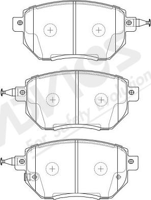 ADVICS-SEA B1N079Y - Brake Pad Set, disc brake autospares.lv