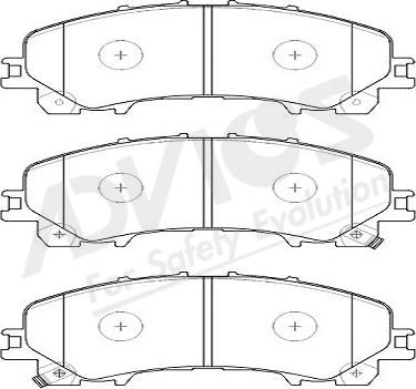 ADVICS-SEA B1N249Y - Brake Pad Set, disc brake autospares.lv