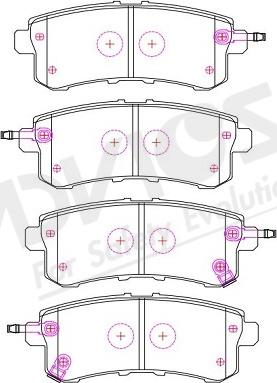 ADVICS-SEA B2N213Y - Brake Pad Set, disc brake autospares.lv