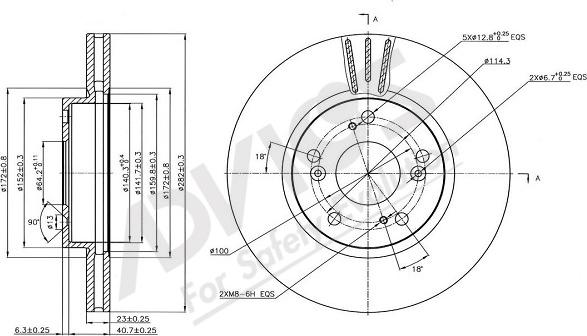 ADVICS-SEA C6F269 - Brake Disc autospares.lv