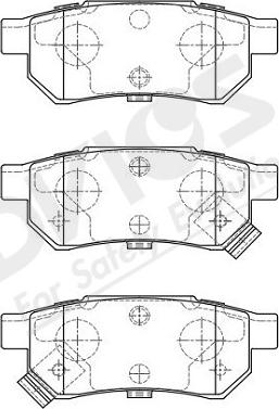 ADVICS-SEA C2N022Y - Brake Pad Set, disc brake autospares.lv