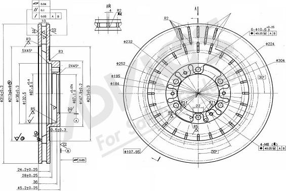 ADVICS-SEA D6F515 - Brake Disc autospares.lv