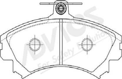 ADVICS-SEA D1N092Y - Brake Pad Set, disc brake autospares.lv