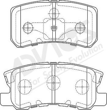 ADVICS-SEA D2N096Y - Brake Pad Set, disc brake autospares.lv