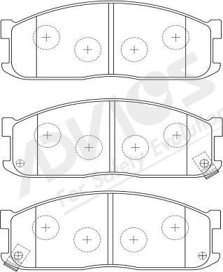 ADVICS-SEA E1N008Y - Brake Pad Set, disc brake autospares.lv