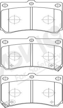 ADVICS-SEA E1N016Y - Brake Pad Set, disc brake autospares.lv