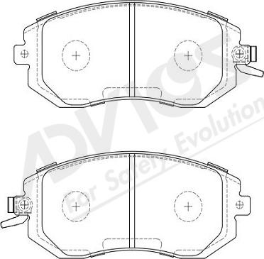 ADVICS-SEA F1N045Y - Brake Pad Set, disc brake autospares.lv