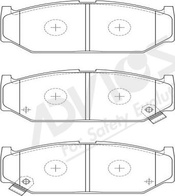 ADVICS-SEA H1N055Y - Brake Pad Set, disc brake autospares.lv