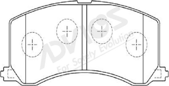 ADVICS-SEA H1N017Y - Brake Pad Set, disc brake autospares.lv