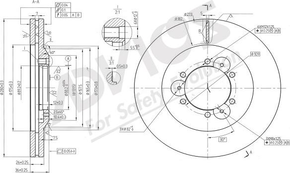 ADVICS-SEA J6F549 - Brake Disc autospares.lv