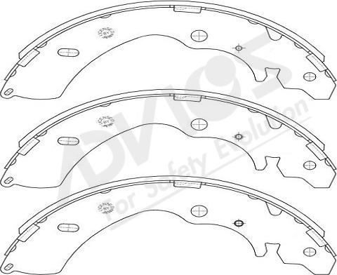 ADVICS-SEA J8N003Y - Brake Shoe Set autospares.lv