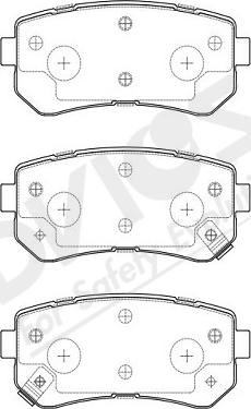 ADVICS-SEA R2N027Y - Brake Pad Set, disc brake autospares.lv