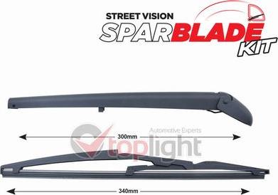 AE TOPLIGHT TRA-F2B2 - Wiper Arm Set, window cleaning autospares.lv