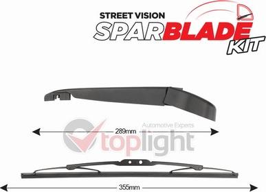 AE TOPLIGHT TRA-V3V3 - Wiper Arm Set, window cleaning autospares.lv