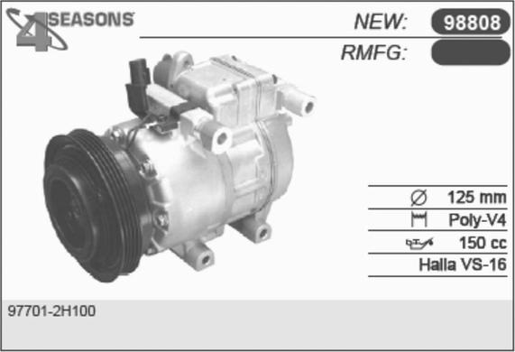 AHE 98808 - Compressor, air conditioning autospares.lv